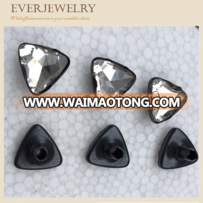 2017 New Triangle rhinestone Rivet 10mm