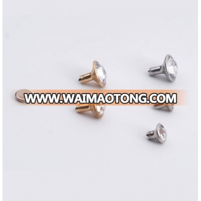 High quality rhinestone brass rivets