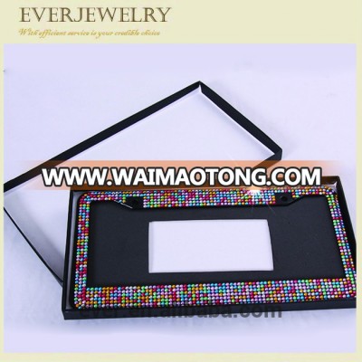 Wholesale high quality pure color crystal rhinestones plate frame